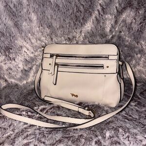 Mathew + Julian Cream Crossbody Bag
